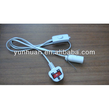 Lamp cord with switch power cable